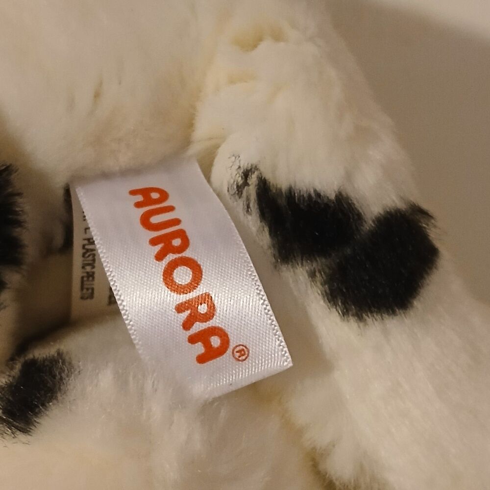 Aurora Black & White Flopsie Domino Dalmatian Stuffed Plush Animal Toy Doll 12" - Picture 5 of 5